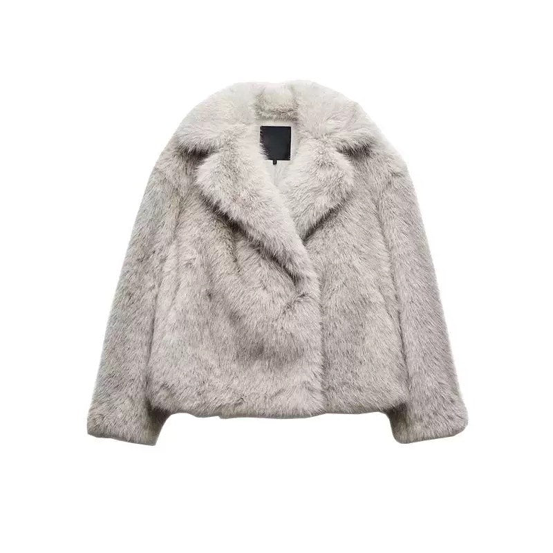 Za Faux Fur Coat My Clothina