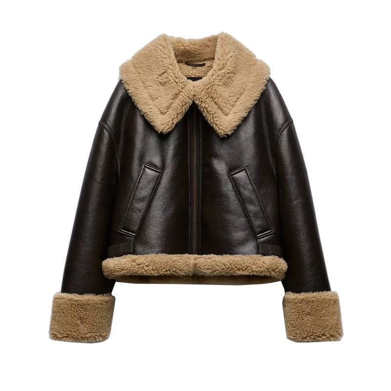 Za Faux Fur Coat My Clothina