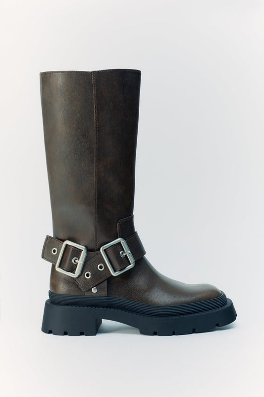 Buckled Boot - My Clothina