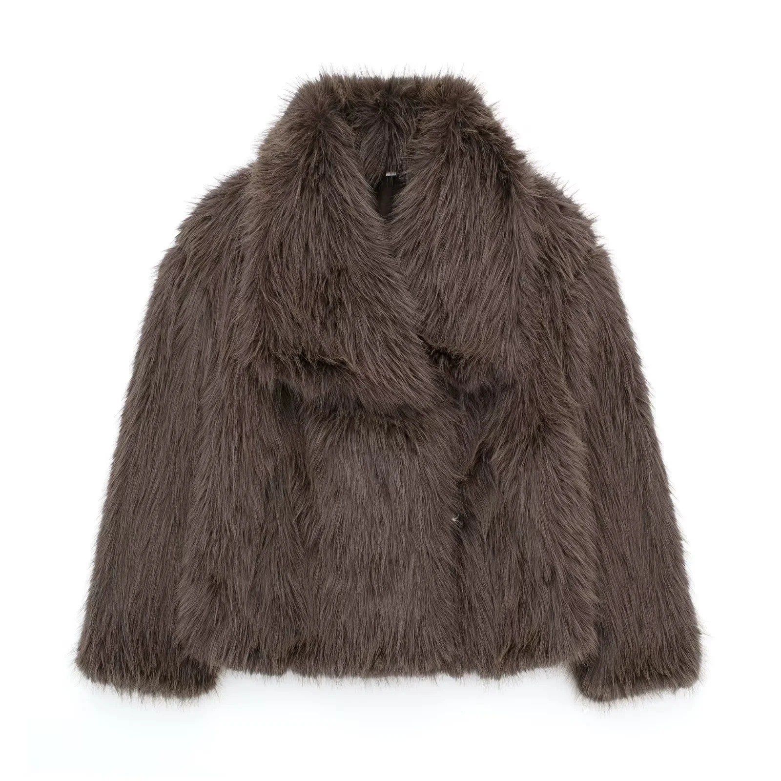 Za Faux Fur Coat My Clothina