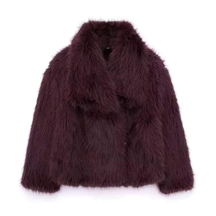 Za Faux Fur Coat My Clothina