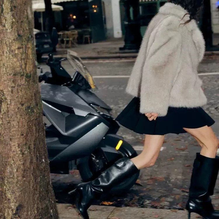 Za Faux Fur Coat My Clothina