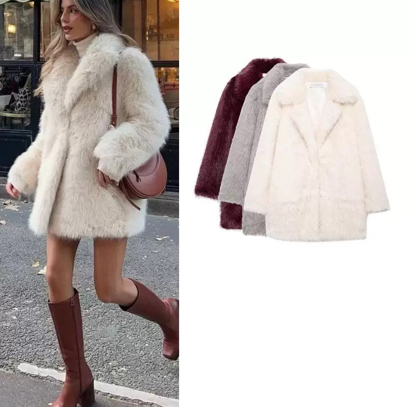 Za Faux Fur Coat (Copy) My Clothina