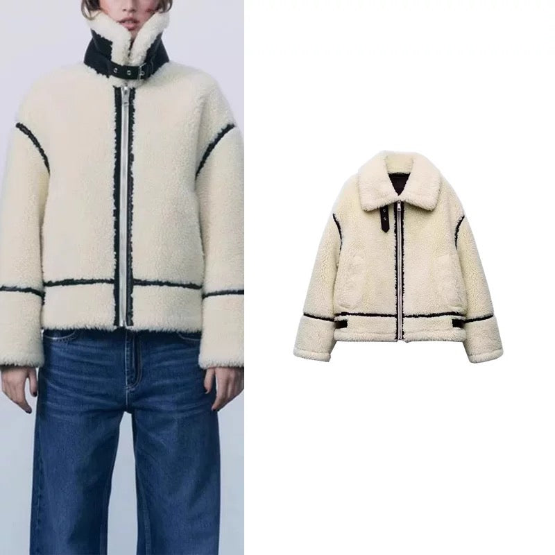 Za Faux Fur Coat My Clothina