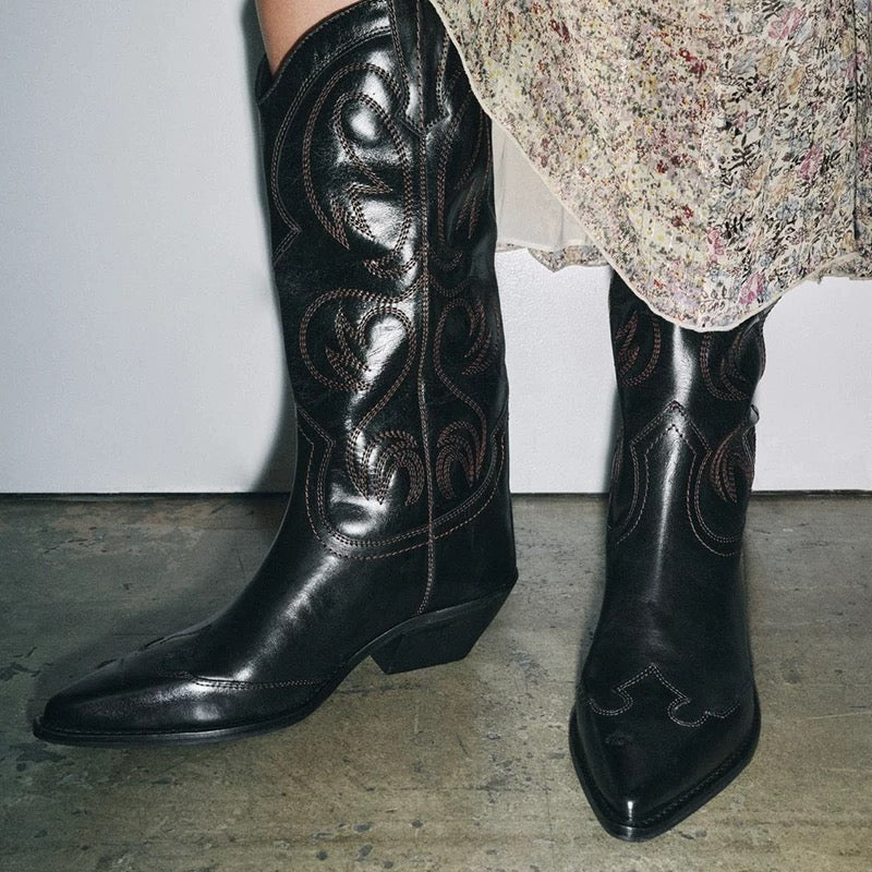 Western style cowboy boots My Clothina